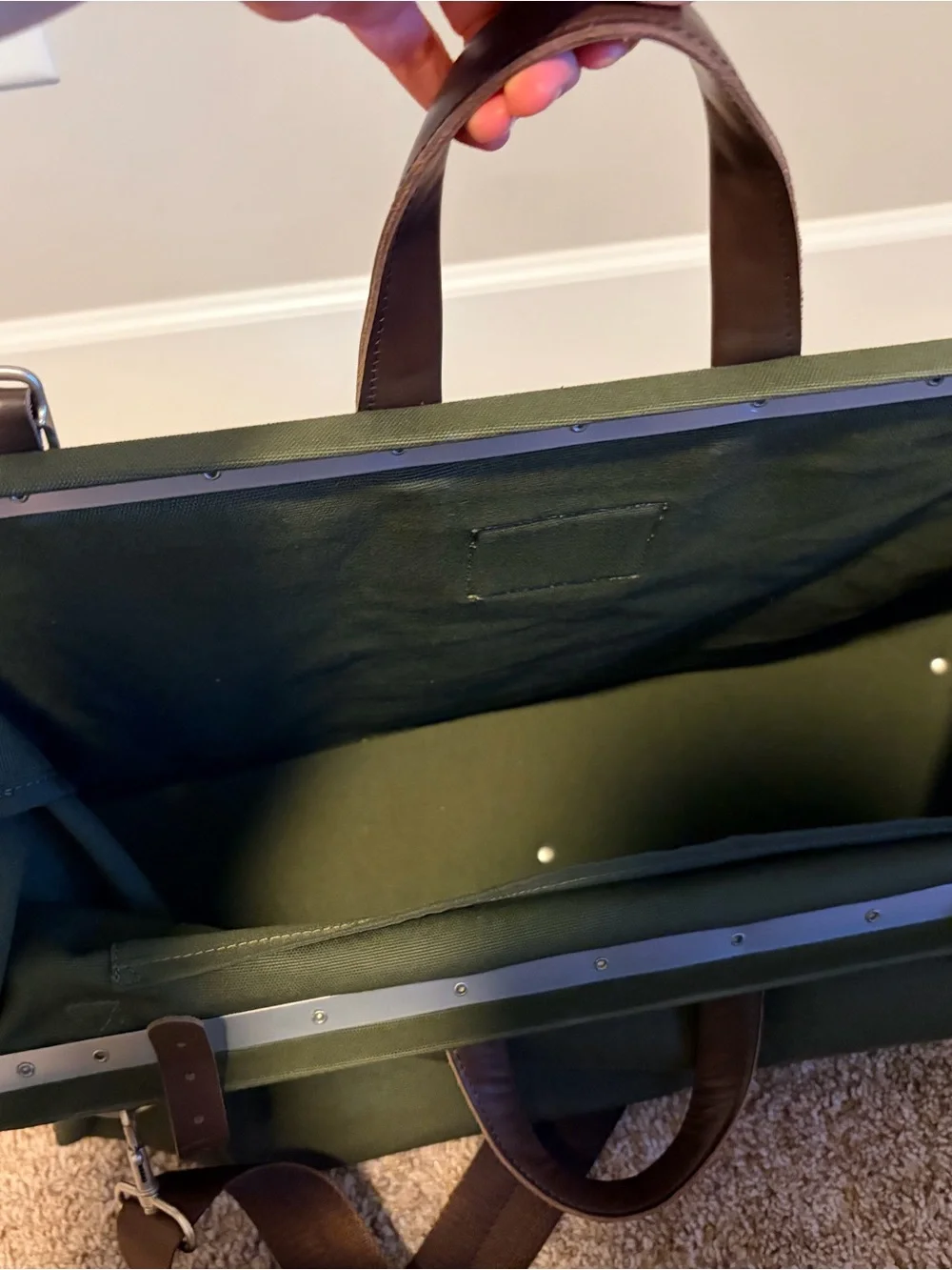 Line of Trade Canvas Weekender Bag in Olive Green